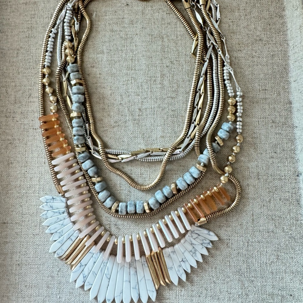 Multi-Layer Stone Necklace